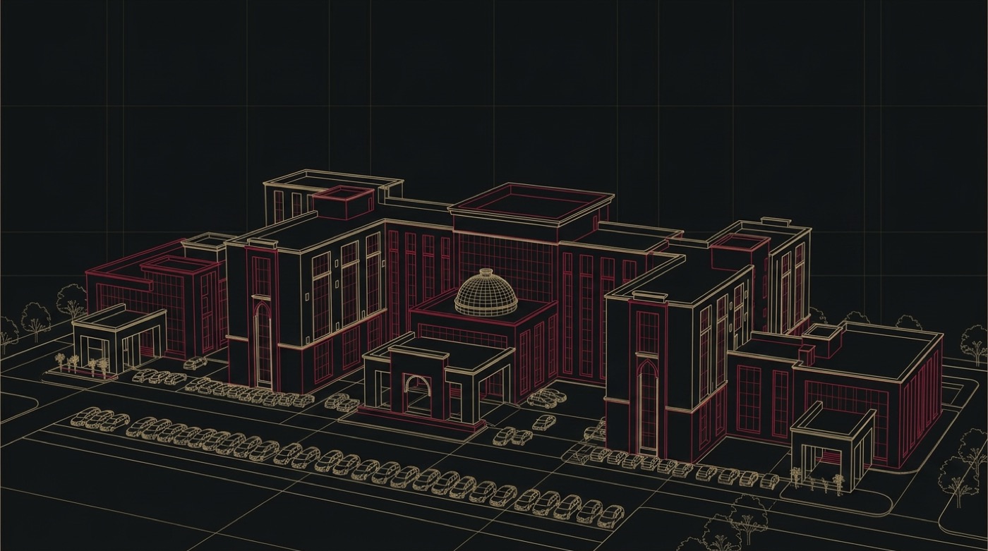 Stylised IGIMS campus illustration