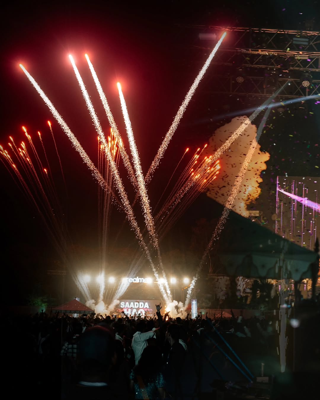 CEREBREXIA 2025 night stage with visible integrated brand placement